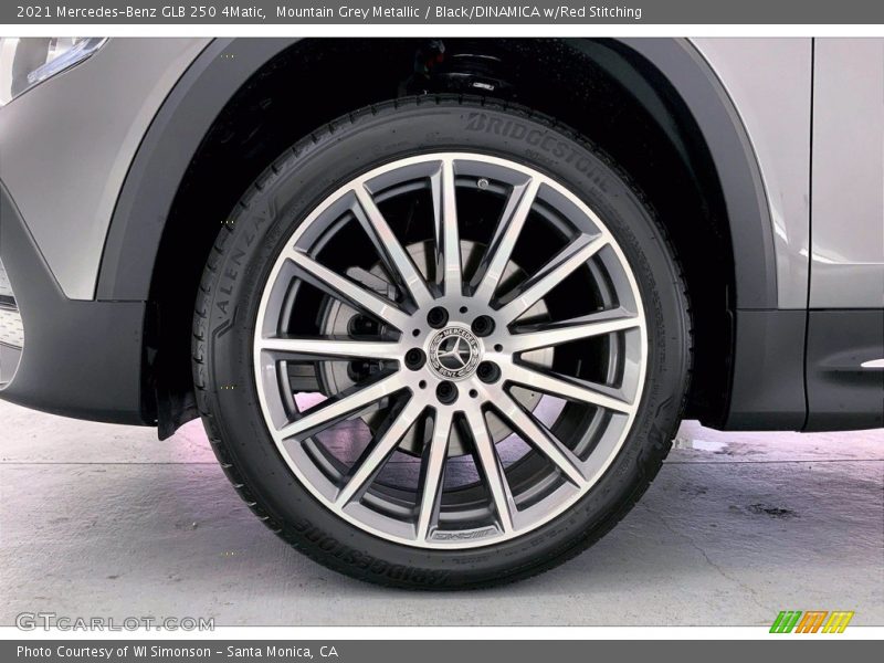 Mountain Grey Metallic / Black/DINAMICA w/Red Stitching 2021 Mercedes-Benz GLB 250 4Matic