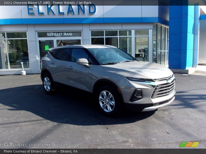 Pewter Metallic / Jet Black 2021 Chevrolet Blazer LT AWD