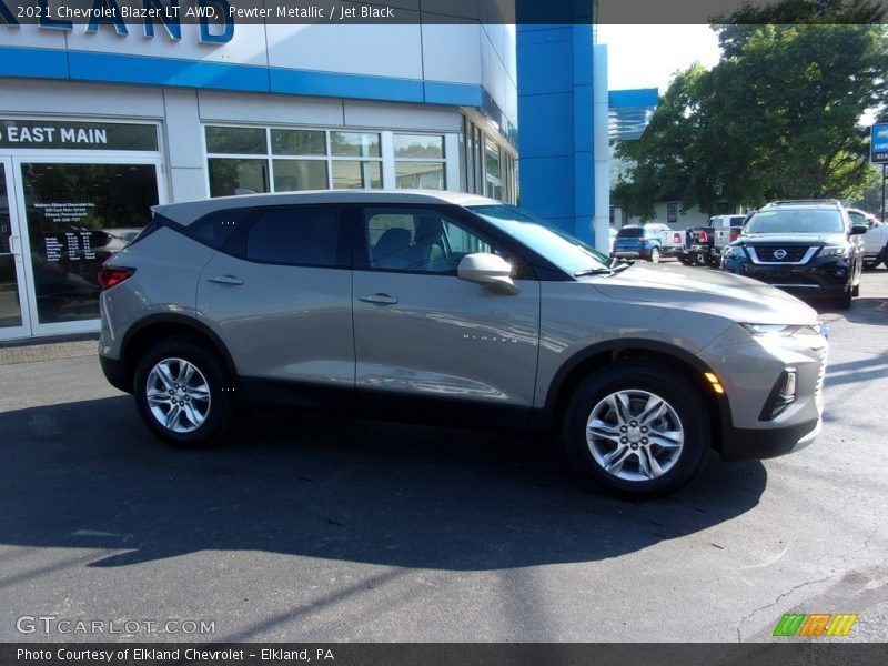 Pewter Metallic / Jet Black 2021 Chevrolet Blazer LT AWD