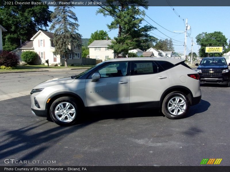 Pewter Metallic / Jet Black 2021 Chevrolet Blazer LT AWD