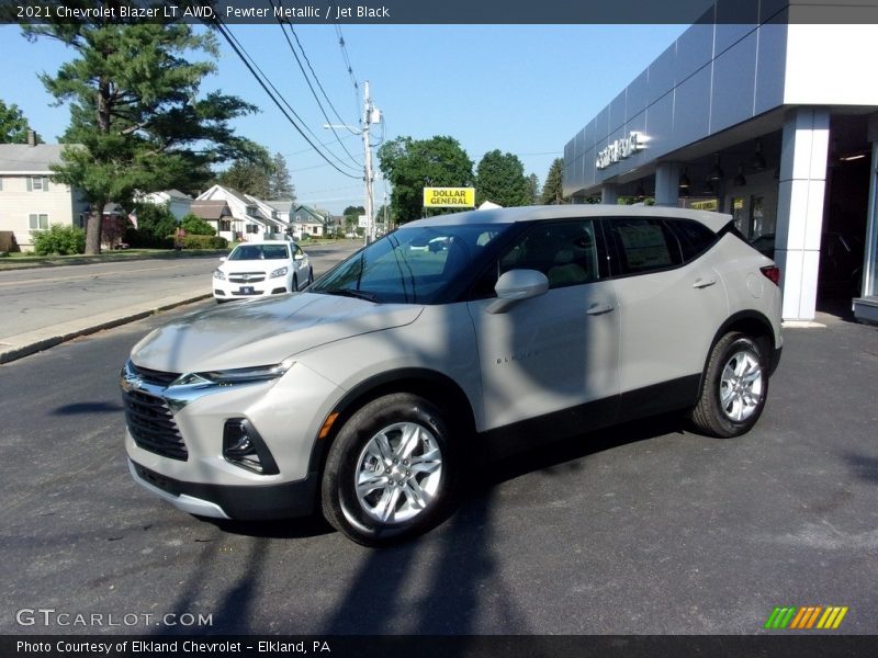 Pewter Metallic / Jet Black 2021 Chevrolet Blazer LT AWD