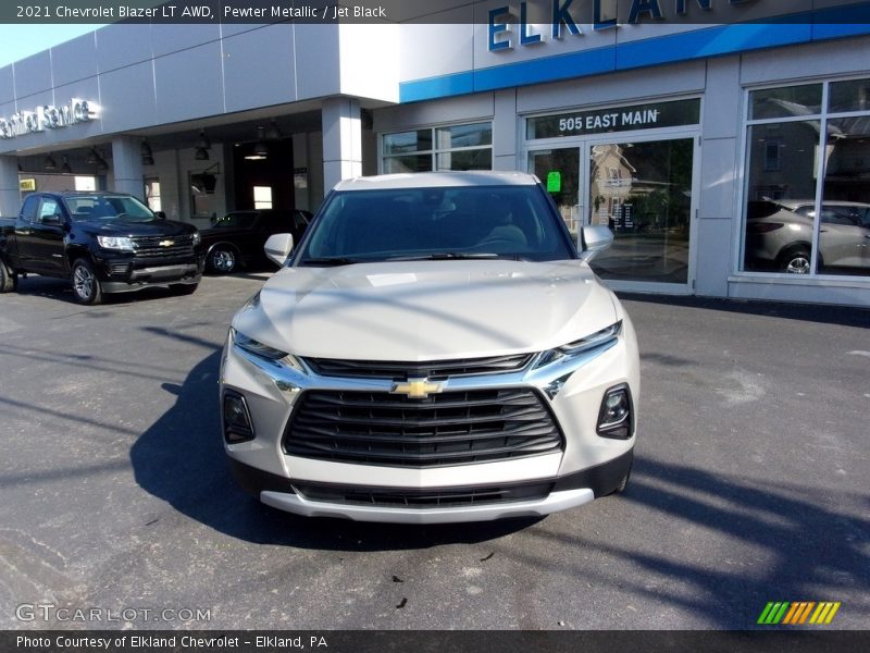 Pewter Metallic / Jet Black 2021 Chevrolet Blazer LT AWD