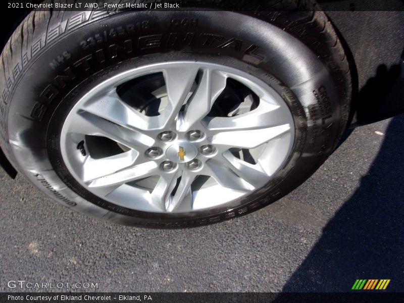 Pewter Metallic / Jet Black 2021 Chevrolet Blazer LT AWD
