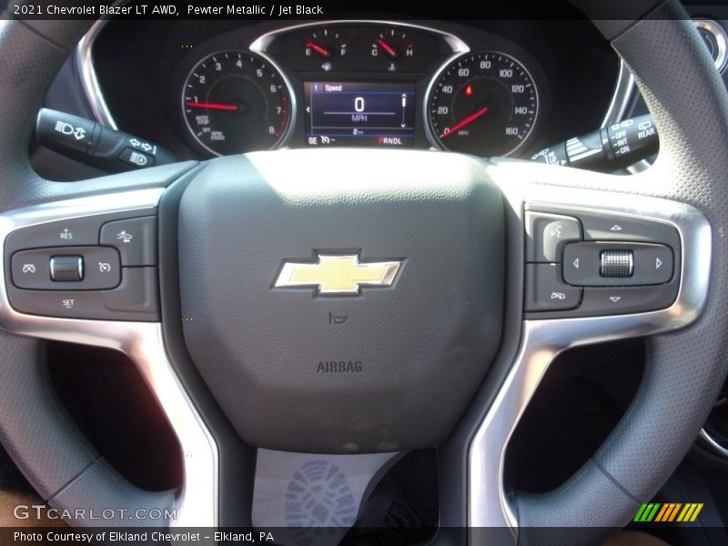 Pewter Metallic / Jet Black 2021 Chevrolet Blazer LT AWD