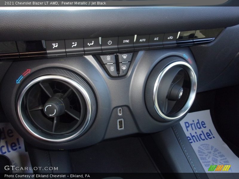 Pewter Metallic / Jet Black 2021 Chevrolet Blazer LT AWD