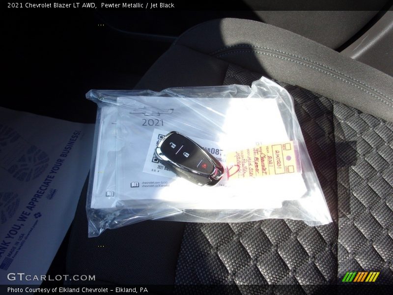 Pewter Metallic / Jet Black 2021 Chevrolet Blazer LT AWD