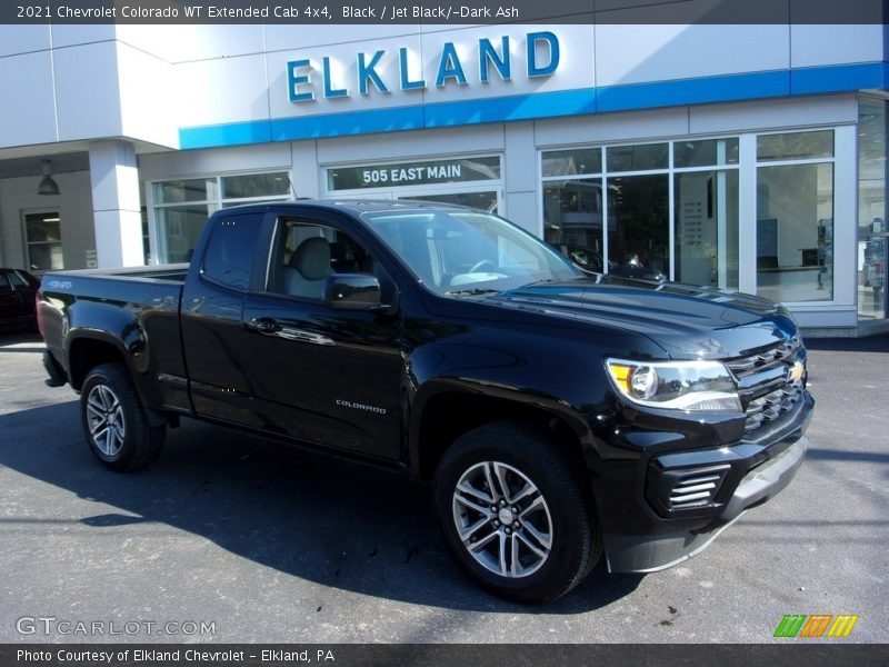 Black / Jet Black/­Dark Ash 2021 Chevrolet Colorado WT Extended Cab 4x4