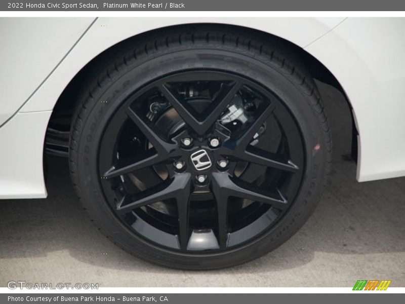 Platinum White Pearl / Black 2022 Honda Civic Sport Sedan