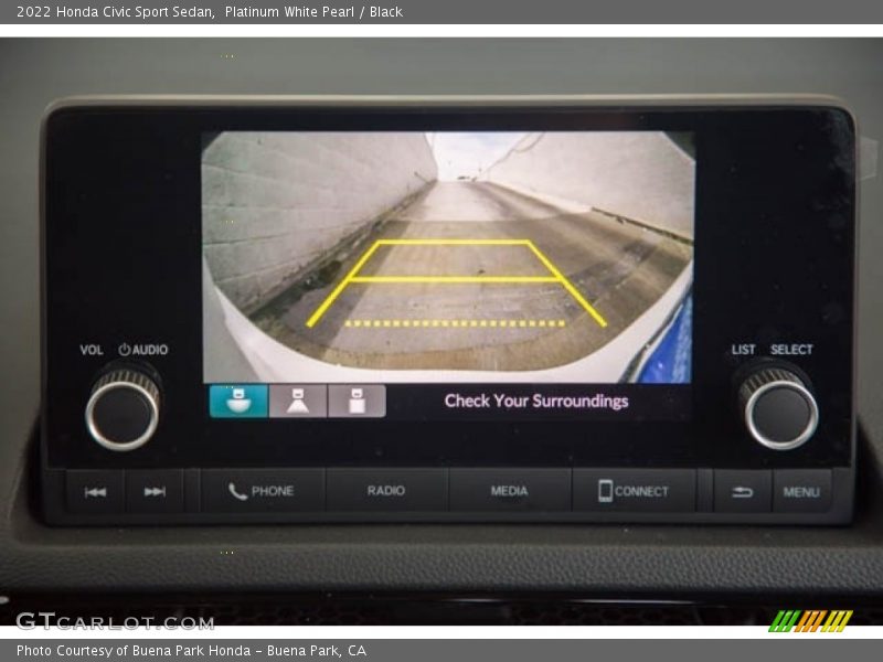 Platinum White Pearl / Black 2022 Honda Civic Sport Sedan