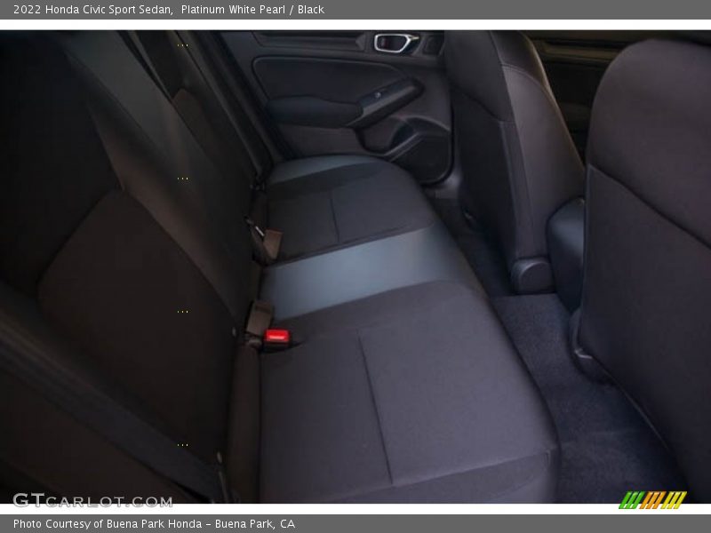Platinum White Pearl / Black 2022 Honda Civic Sport Sedan
