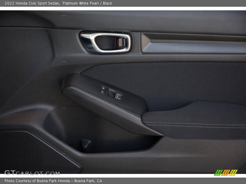 Platinum White Pearl / Black 2022 Honda Civic Sport Sedan