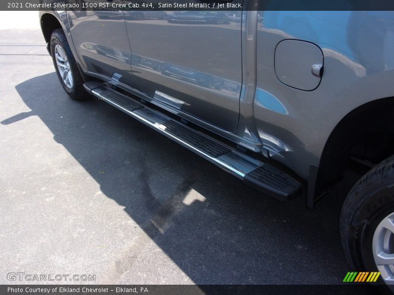 Satin Steel Metallic / Jet Black 2021 Chevrolet Silverado 1500 RST Crew Cab 4x4