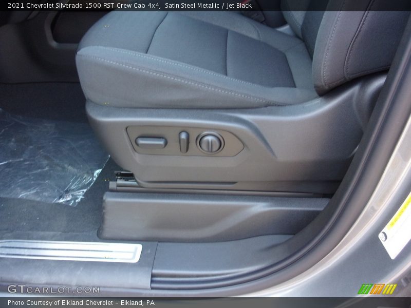 Satin Steel Metallic / Jet Black 2021 Chevrolet Silverado 1500 RST Crew Cab 4x4