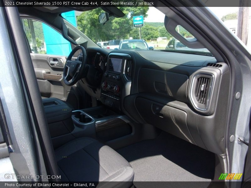 Satin Steel Metallic / Jet Black 2021 Chevrolet Silverado 1500 RST Crew Cab 4x4