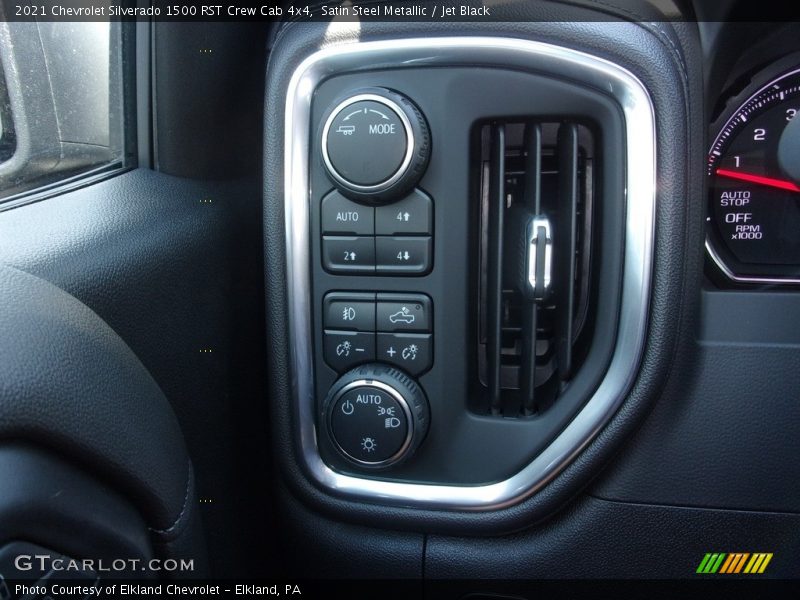 Satin Steel Metallic / Jet Black 2021 Chevrolet Silverado 1500 RST Crew Cab 4x4