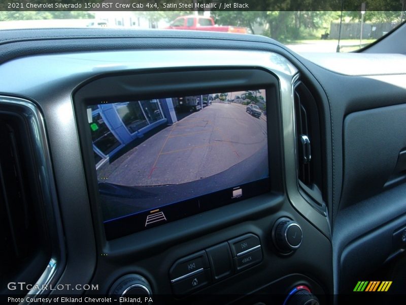 Satin Steel Metallic / Jet Black 2021 Chevrolet Silverado 1500 RST Crew Cab 4x4