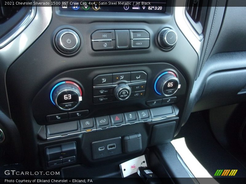 Satin Steel Metallic / Jet Black 2021 Chevrolet Silverado 1500 RST Crew Cab 4x4