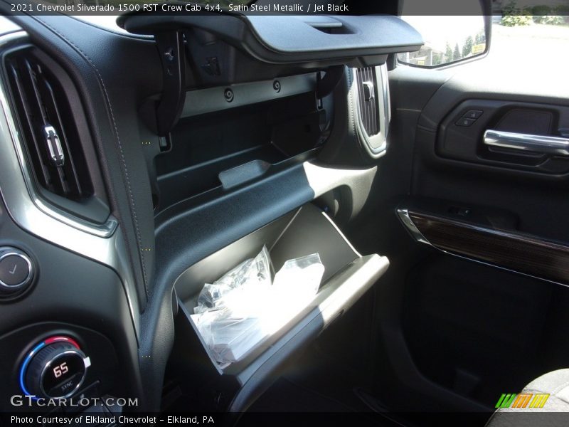 Satin Steel Metallic / Jet Black 2021 Chevrolet Silverado 1500 RST Crew Cab 4x4