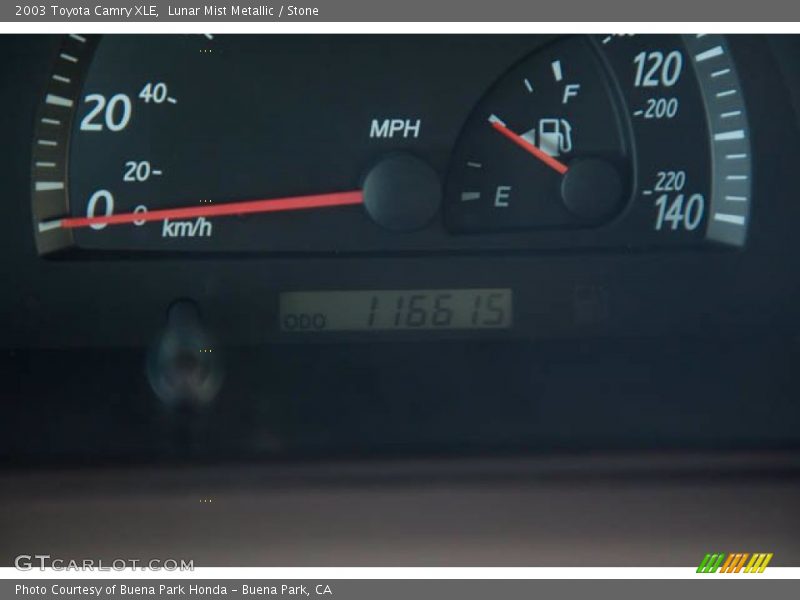 Lunar Mist Metallic / Stone 2003 Toyota Camry XLE