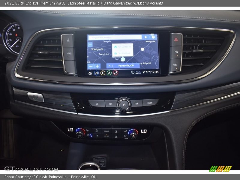 Satin Steel Metallic / Dark Galvanized w/Ebony Accents 2021 Buick Enclave Premium AWD