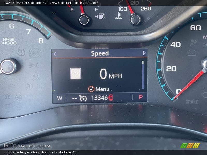 Black / Jet Black 2021 Chevrolet Colorado Z71 Crew Cab 4x4