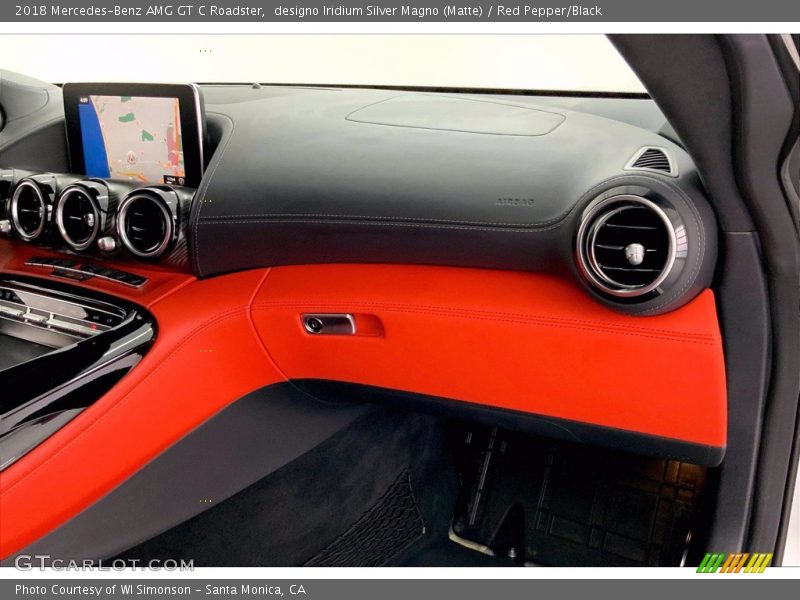 designo Iridium Silver Magno (Matte) / Red Pepper/Black 2018 Mercedes-Benz AMG GT C Roadster