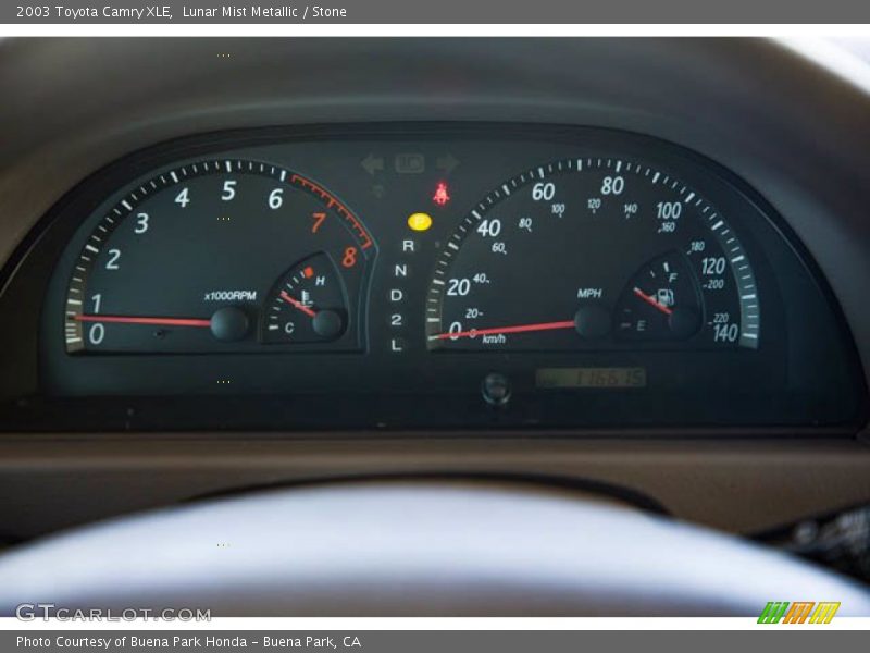 Lunar Mist Metallic / Stone 2003 Toyota Camry XLE