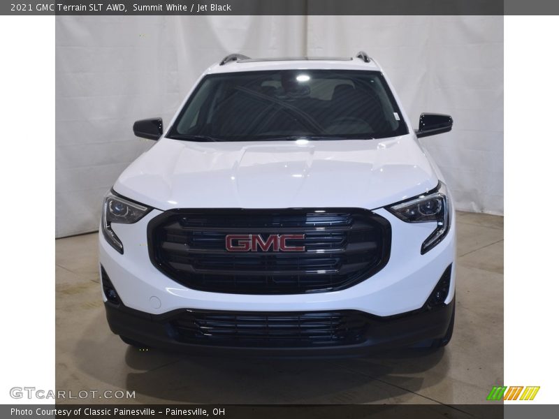 Summit White / Jet Black 2021 GMC Terrain SLT AWD