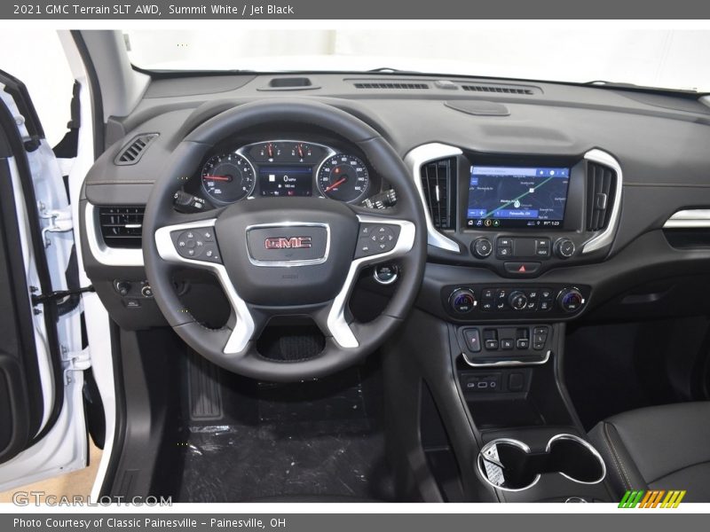Summit White / Jet Black 2021 GMC Terrain SLT AWD