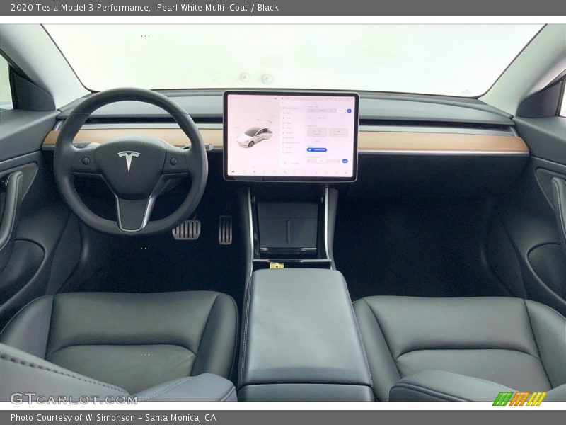 Front Seat of 2020 Model 3 Performance