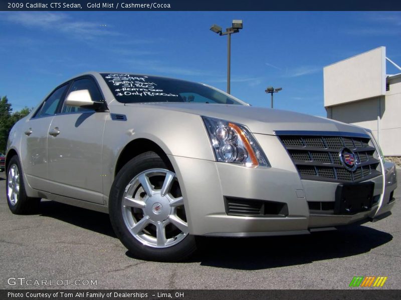 Gold Mist / Cashmere/Cocoa 2009 Cadillac CTS Sedan