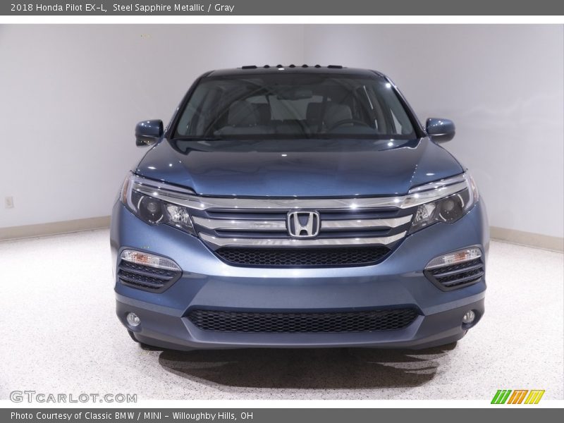 Steel Sapphire Metallic / Gray 2018 Honda Pilot EX-L