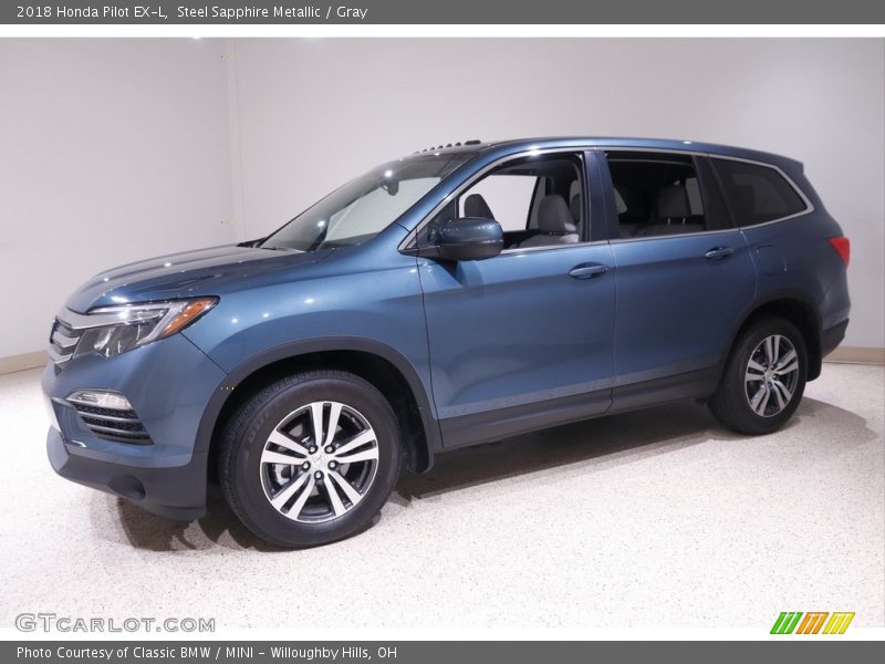  2018 Pilot EX-L Steel Sapphire Metallic