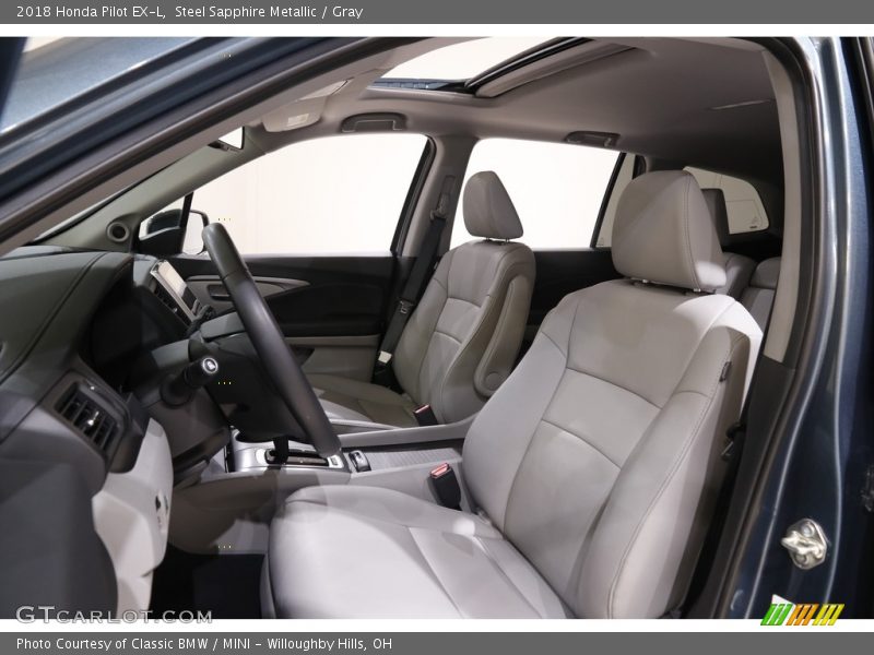 Steel Sapphire Metallic / Gray 2018 Honda Pilot EX-L