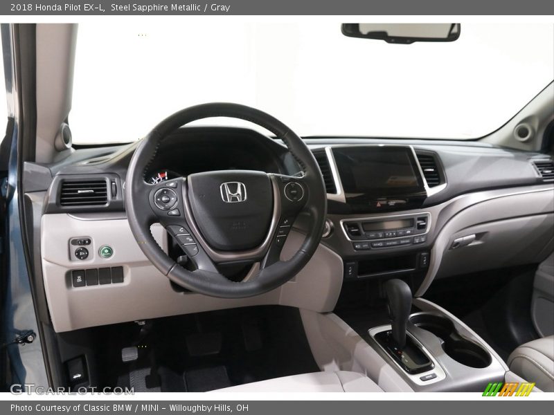 Steel Sapphire Metallic / Gray 2018 Honda Pilot EX-L