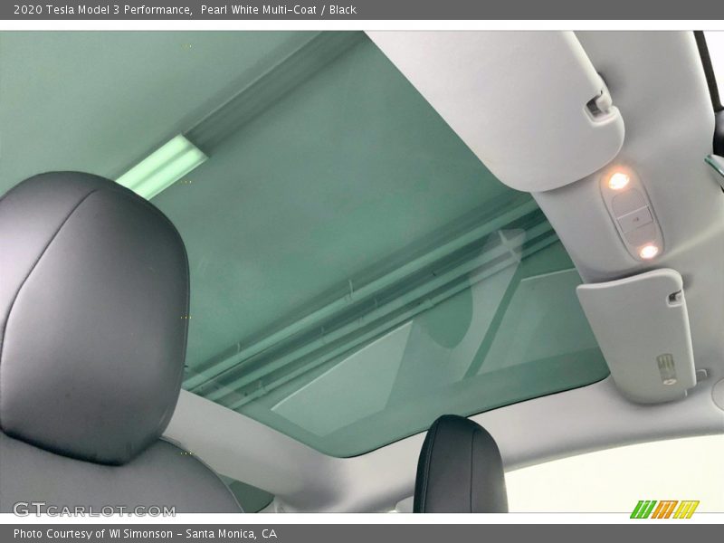 Sunroof of 2020 Model 3 Performance
