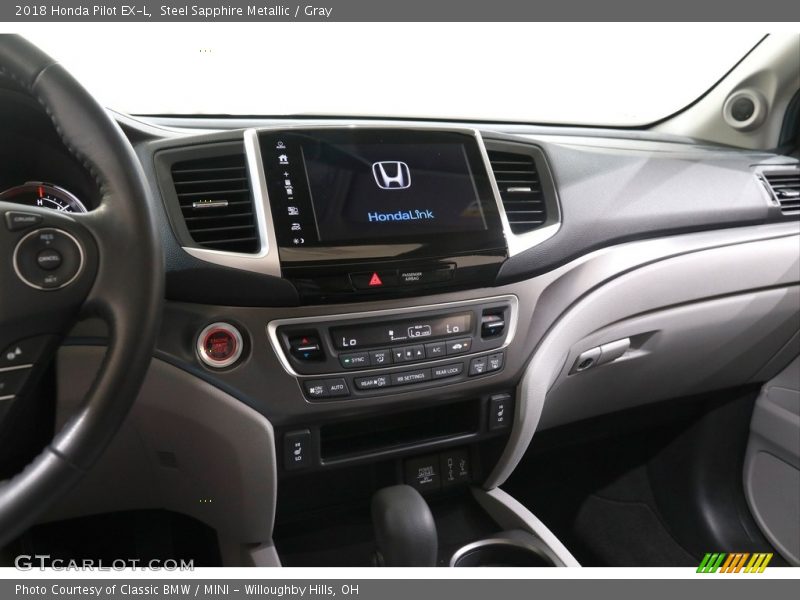Steel Sapphire Metallic / Gray 2018 Honda Pilot EX-L