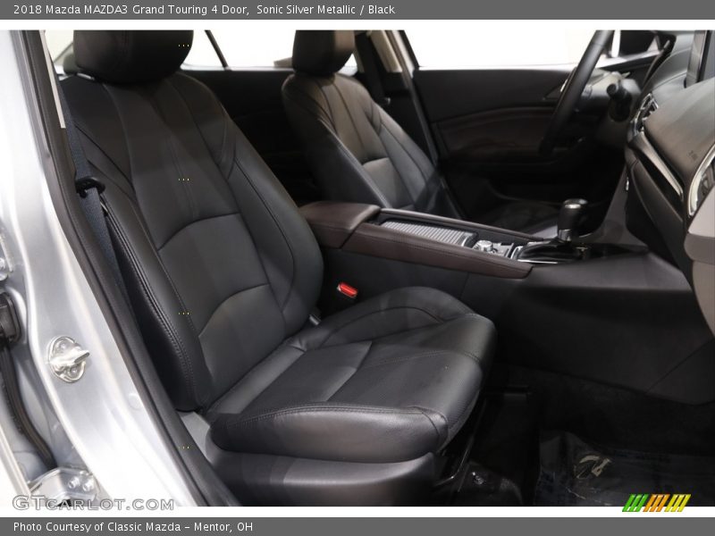 Sonic Silver Metallic / Black 2018 Mazda MAZDA3 Grand Touring 4 Door