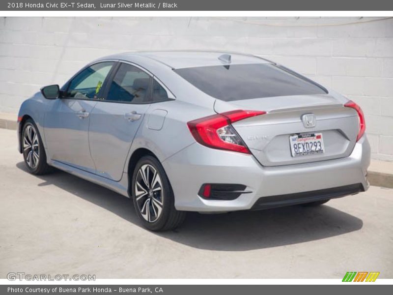 Lunar Silver Metallic / Black 2018 Honda Civic EX-T Sedan