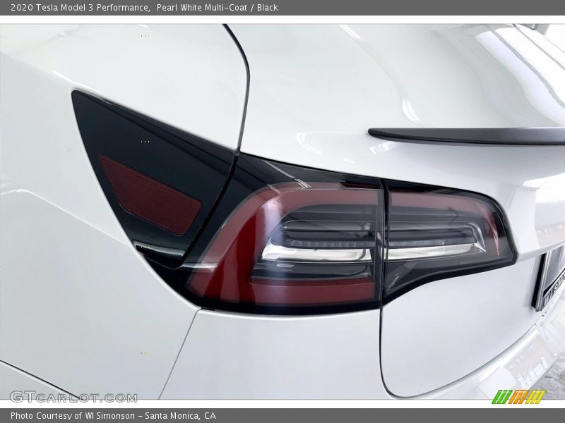 Pearl White Multi-Coat / Black 2020 Tesla Model 3 Performance