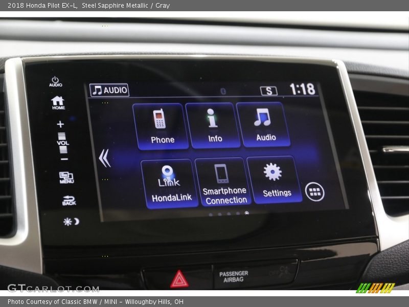 Steel Sapphire Metallic / Gray 2018 Honda Pilot EX-L