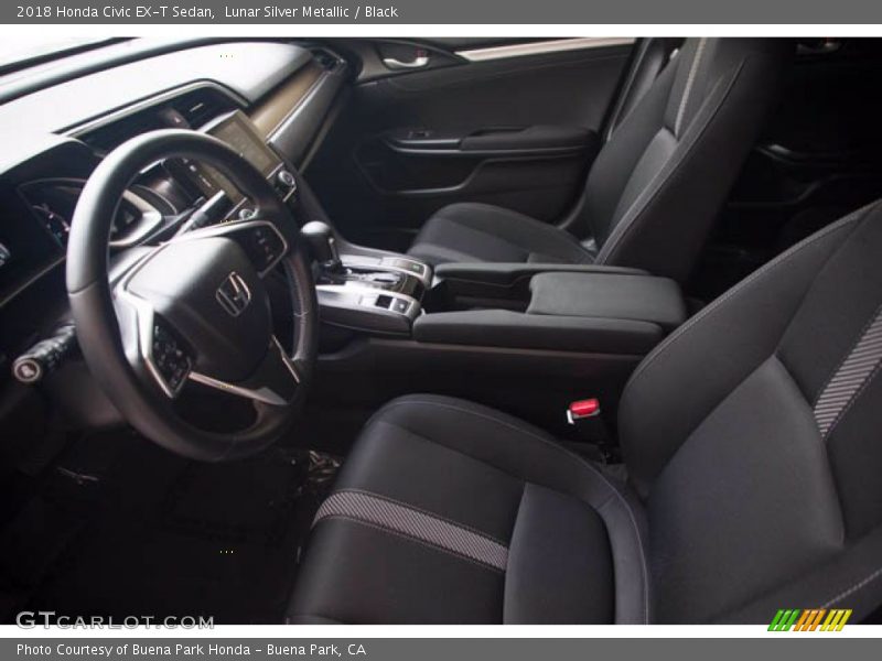 Lunar Silver Metallic / Black 2018 Honda Civic EX-T Sedan