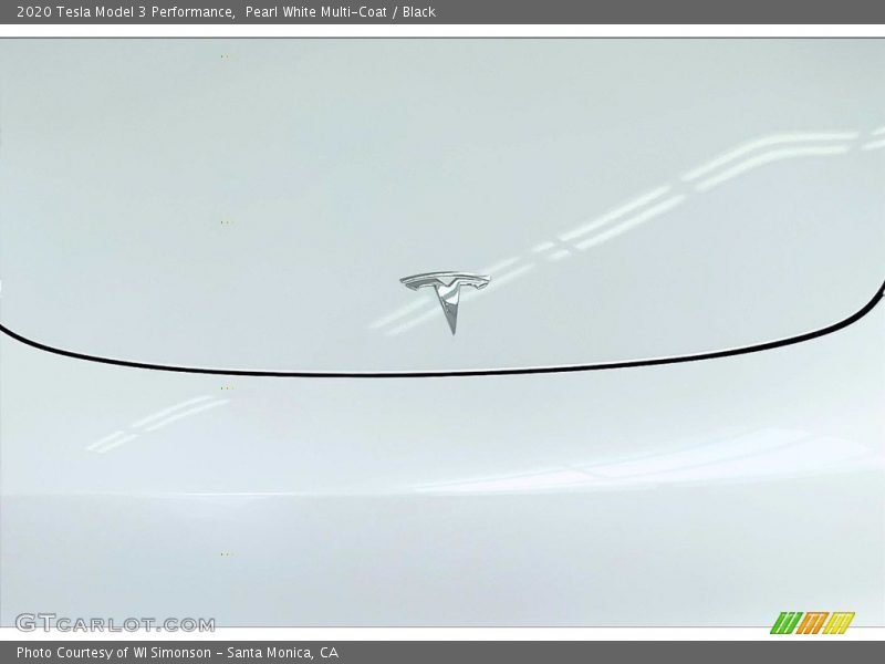 Pearl White Multi-Coat / Black 2020 Tesla Model 3 Performance
