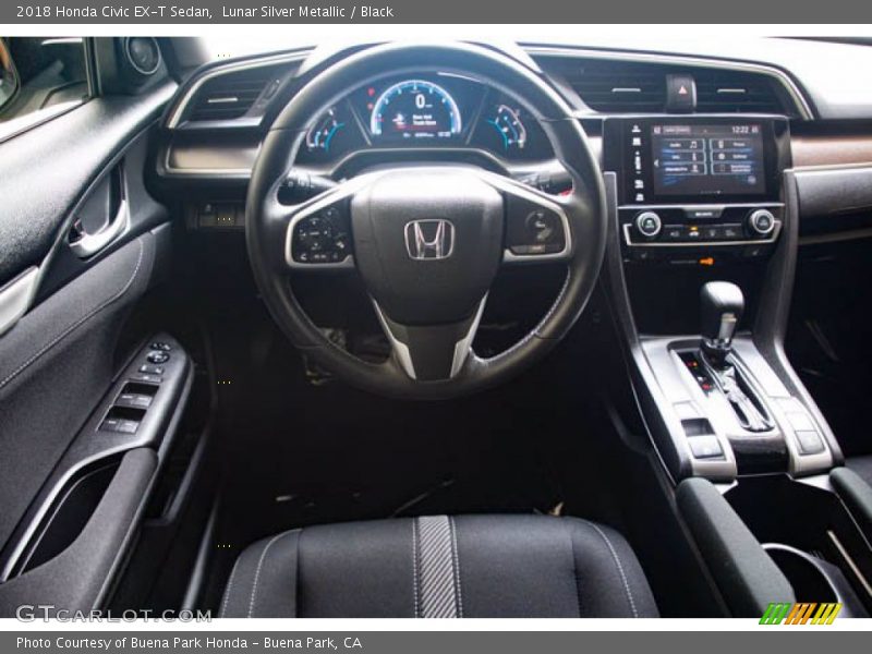 Lunar Silver Metallic / Black 2018 Honda Civic EX-T Sedan