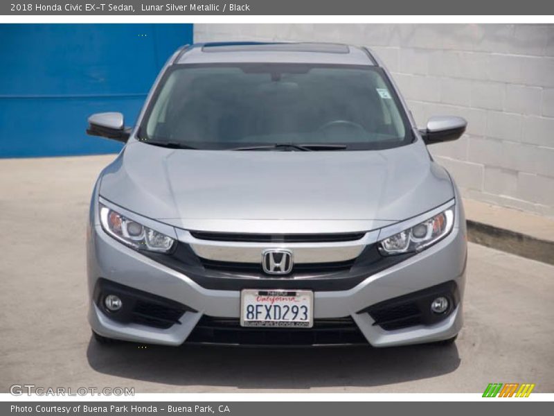 Lunar Silver Metallic / Black 2018 Honda Civic EX-T Sedan