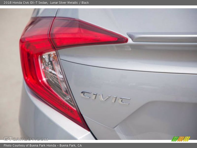 Lunar Silver Metallic / Black 2018 Honda Civic EX-T Sedan