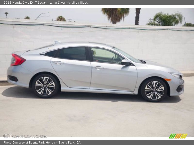 Lunar Silver Metallic / Black 2018 Honda Civic EX-T Sedan