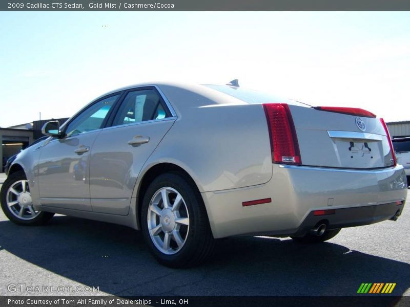 Gold Mist / Cashmere/Cocoa 2009 Cadillac CTS Sedan