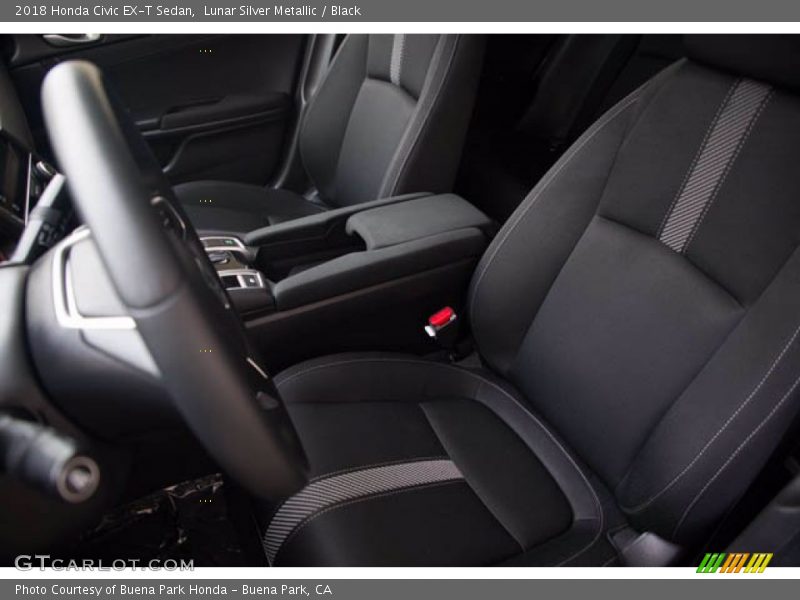 Lunar Silver Metallic / Black 2018 Honda Civic EX-T Sedan