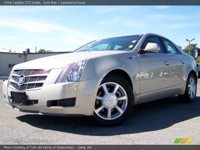 Gold Mist / Cashmere/Cocoa 2009 Cadillac CTS Sedan